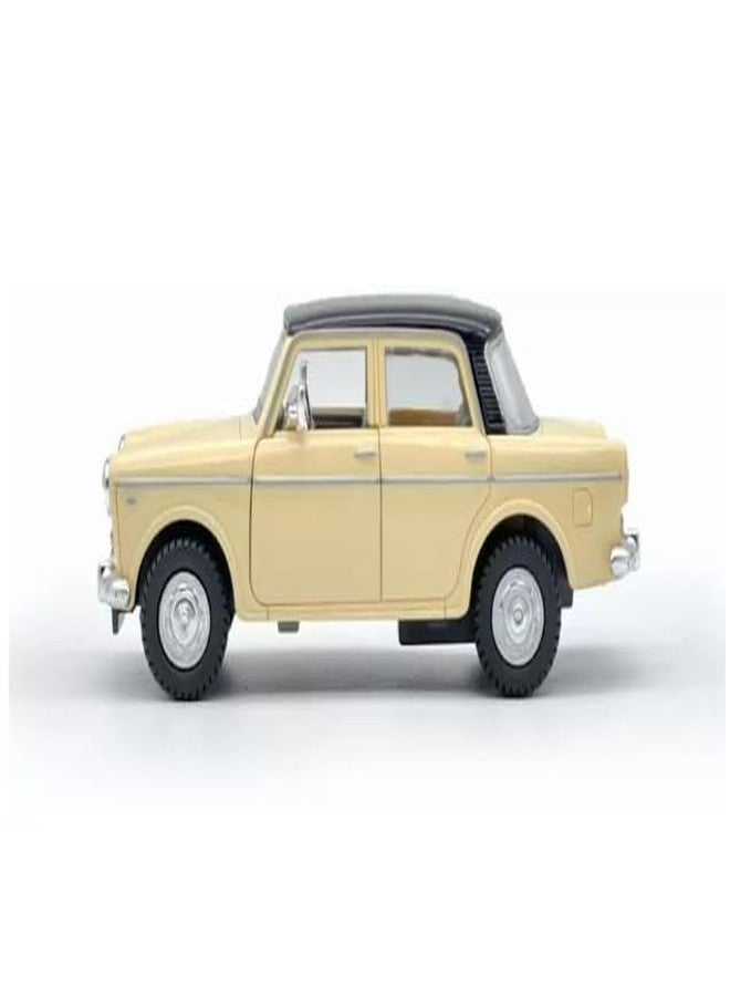 سنتي، مصنوعة من البلاستيك، سيارة أجرة كوين بيضاء من السبعينيات، ألعاب للأطفال (أبيض) - Image 3